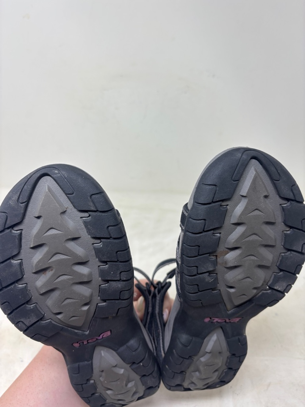 Teva Women’s Black Sandals with Purple Accents - Picture 9 of 10